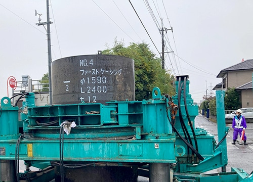 鋼製ケーシング立坑（アート工法）